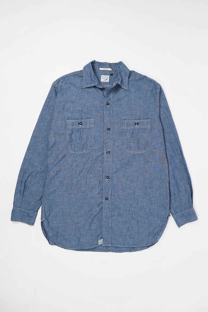 orSlow - Vintage Fit Work Shirt - Chambray - Canoe Club
