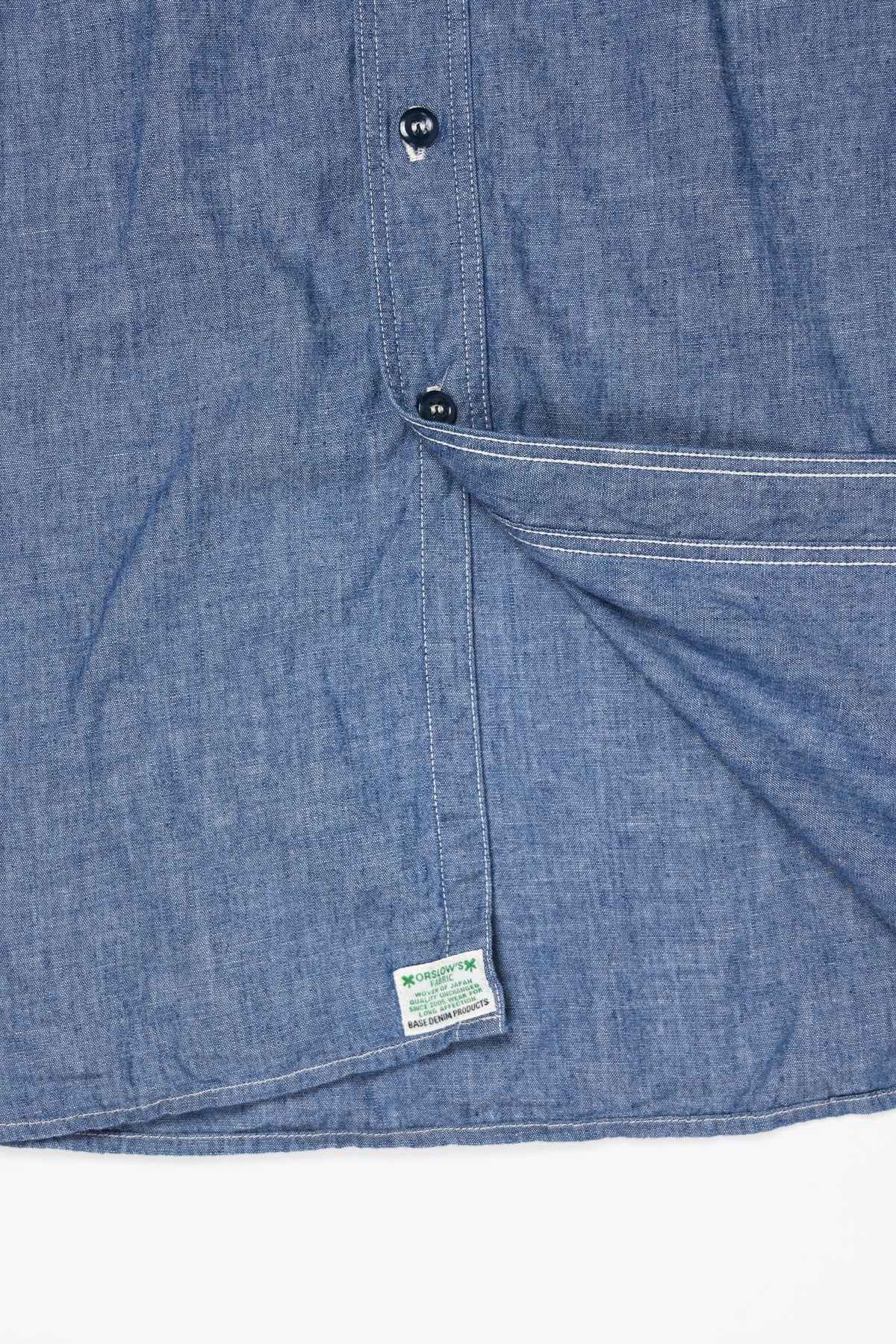 Orslow Vintage Fit Work Shirt - Chambray 1