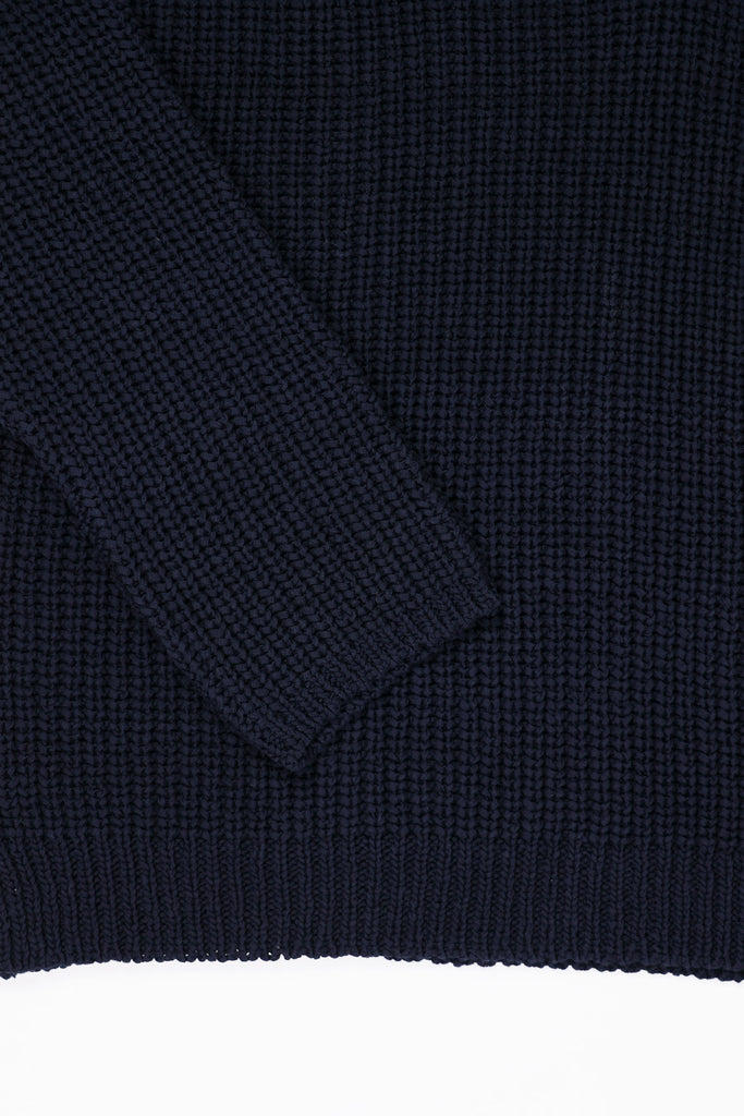 Our Legacy - Big Piquet - Navy Chunky Cotton Rib - Canoe Club