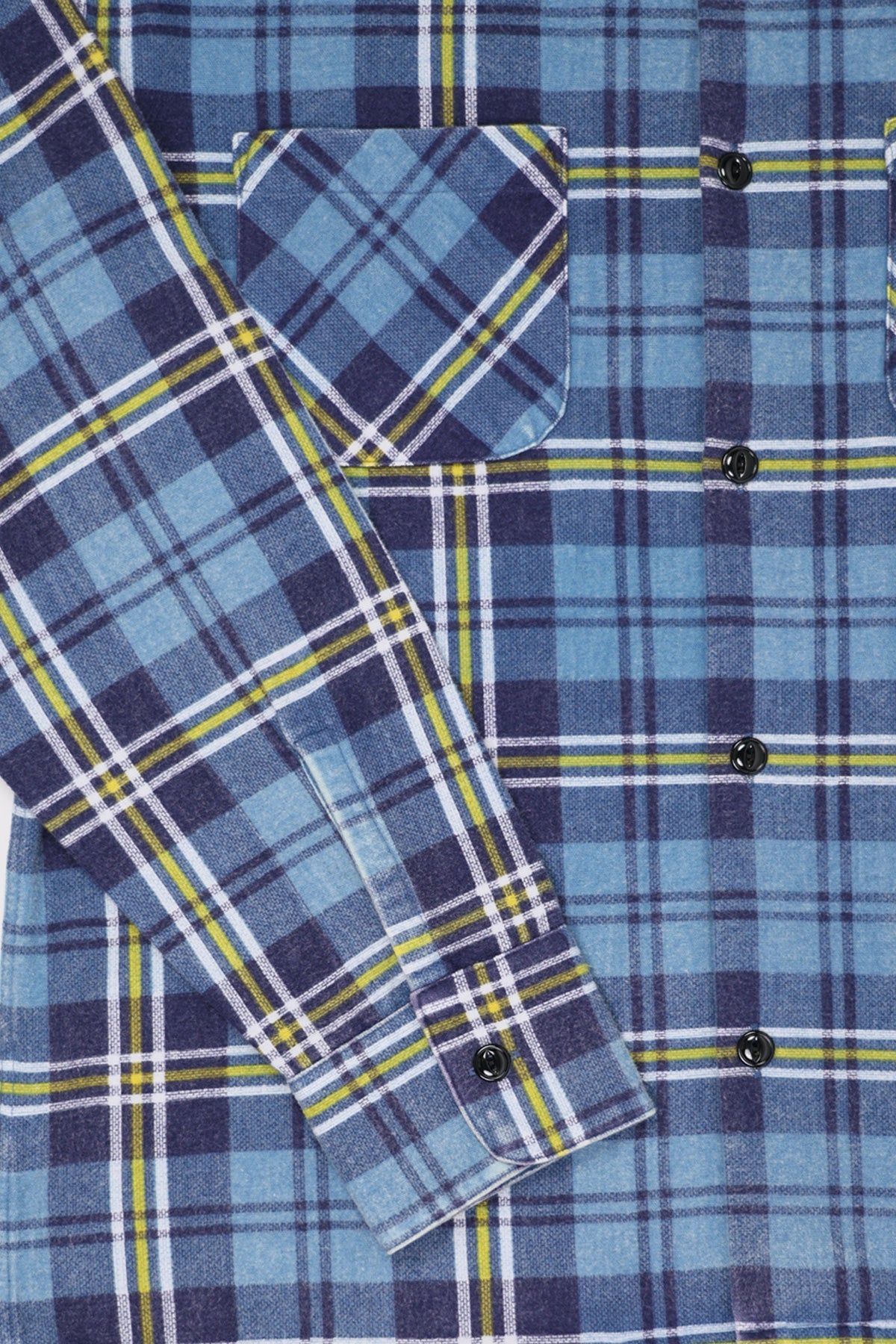 RE/DONE - 50s Plaid Straight Bottom Shirt - Navy/Blue - Canoe Club