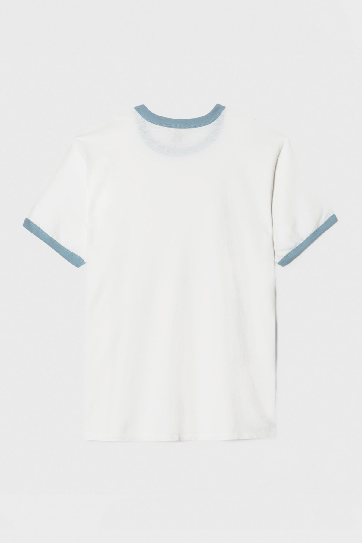 RE/DONE - Smiley Ringer Tee - Old White/Stone Blue - Canoe Club