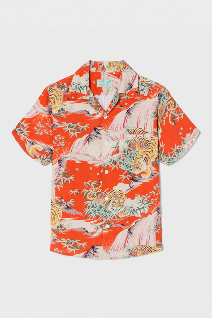 RE/DONE - Tiger Surf Rider Shirt - Red Tiger - Canoe Club
