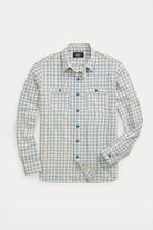 RRL - Alaska Western Shirt - Cream/Blue - Canoe Club