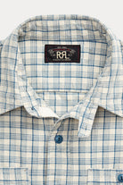 RRL - Alaska Western Shirt - Cream/Blue - Canoe Club