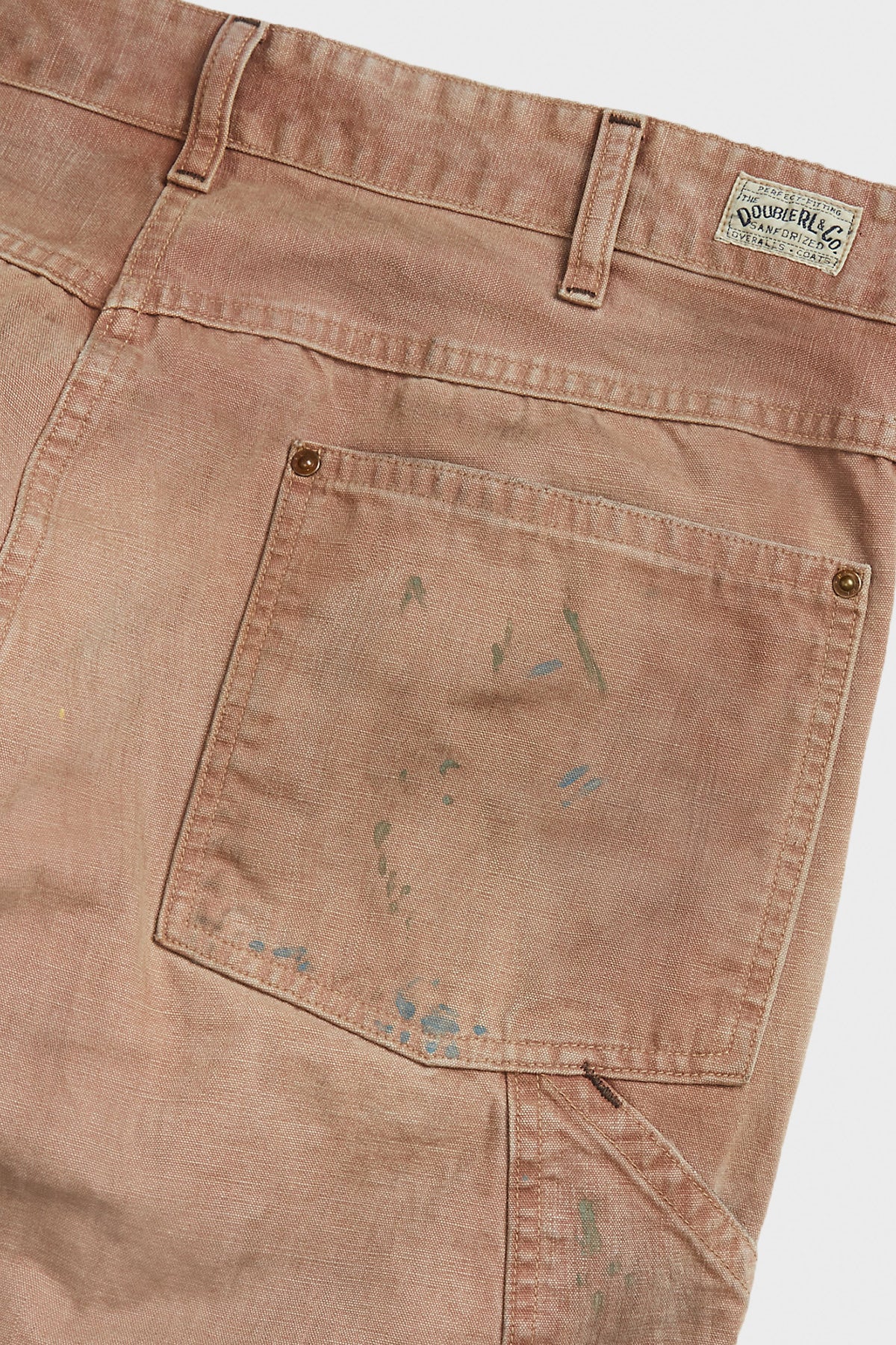 RRL - Distressed Canvas Carpenter Pant - Faded Mauve - Canoe Club