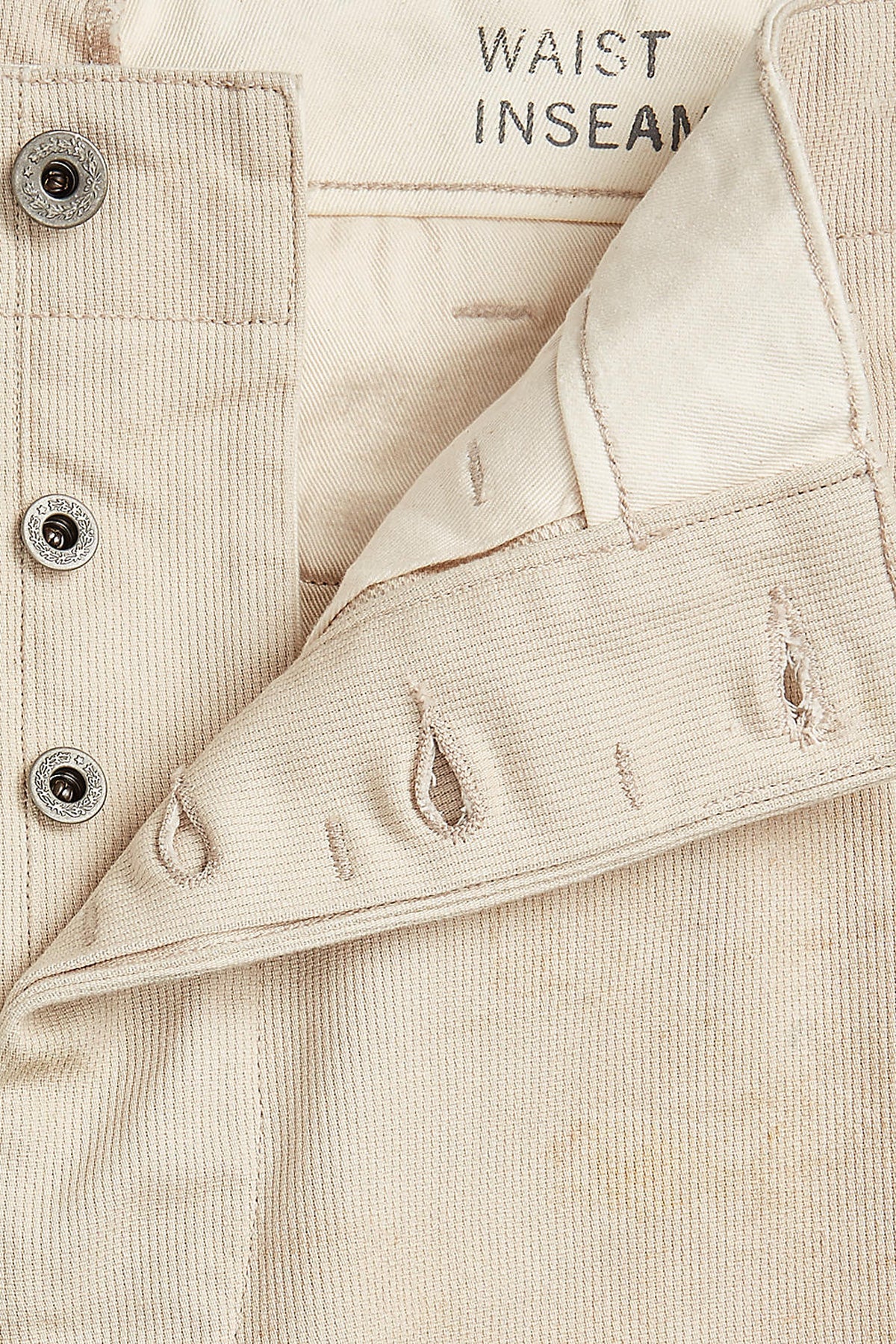 RRL - Field Distressed Beford Cord Pant - Stone - Canoe Club
