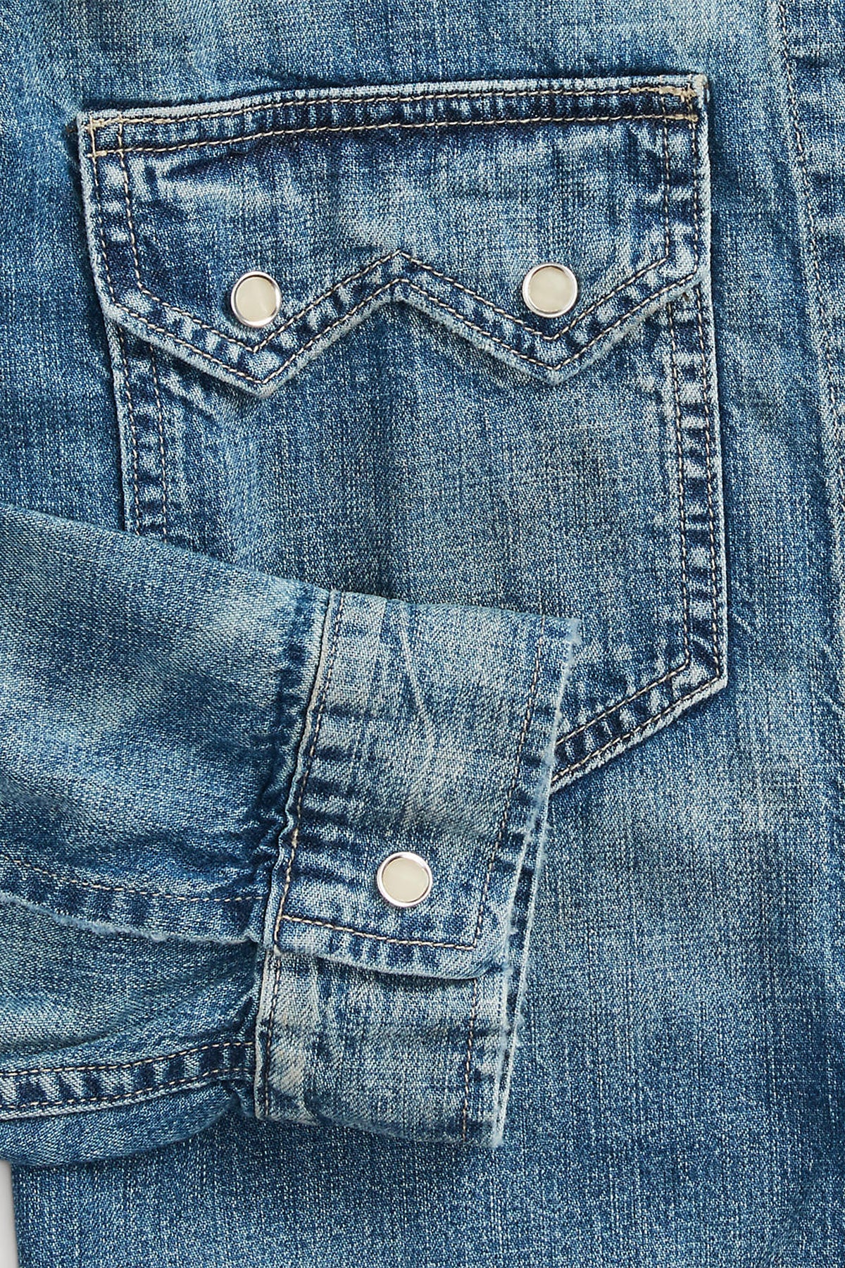 RRL - Hewson Indigo Denim Western Jacket - Hewson Wash - Canoe Club