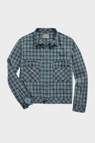 RRL - Indigo Checked Linen-Cotton Jacket - Indigo Multi - Canoe Club