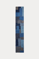 RRL - Indigo Patchwork Cotton-Linen Scarf - Indigo/Cream - Canoe Club