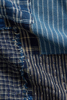 RRL - Indigo Patchwork Cotton-Linen Scarf - Indigo/Cream - Canoe Club