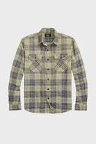 RRL - Plaid Twill Workshirt - Faded Blue/Yellow - Canoe Club