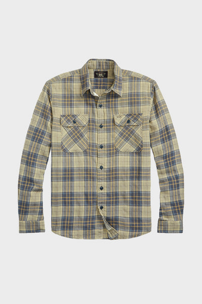 トップス RRL Flannel shirt RRL DOUBLE CLOTH SHIRT – Lawrence Covell