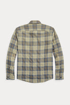 RRL - Plaid Twill Workshirt - Faded Blue/Yellow - Canoe Club