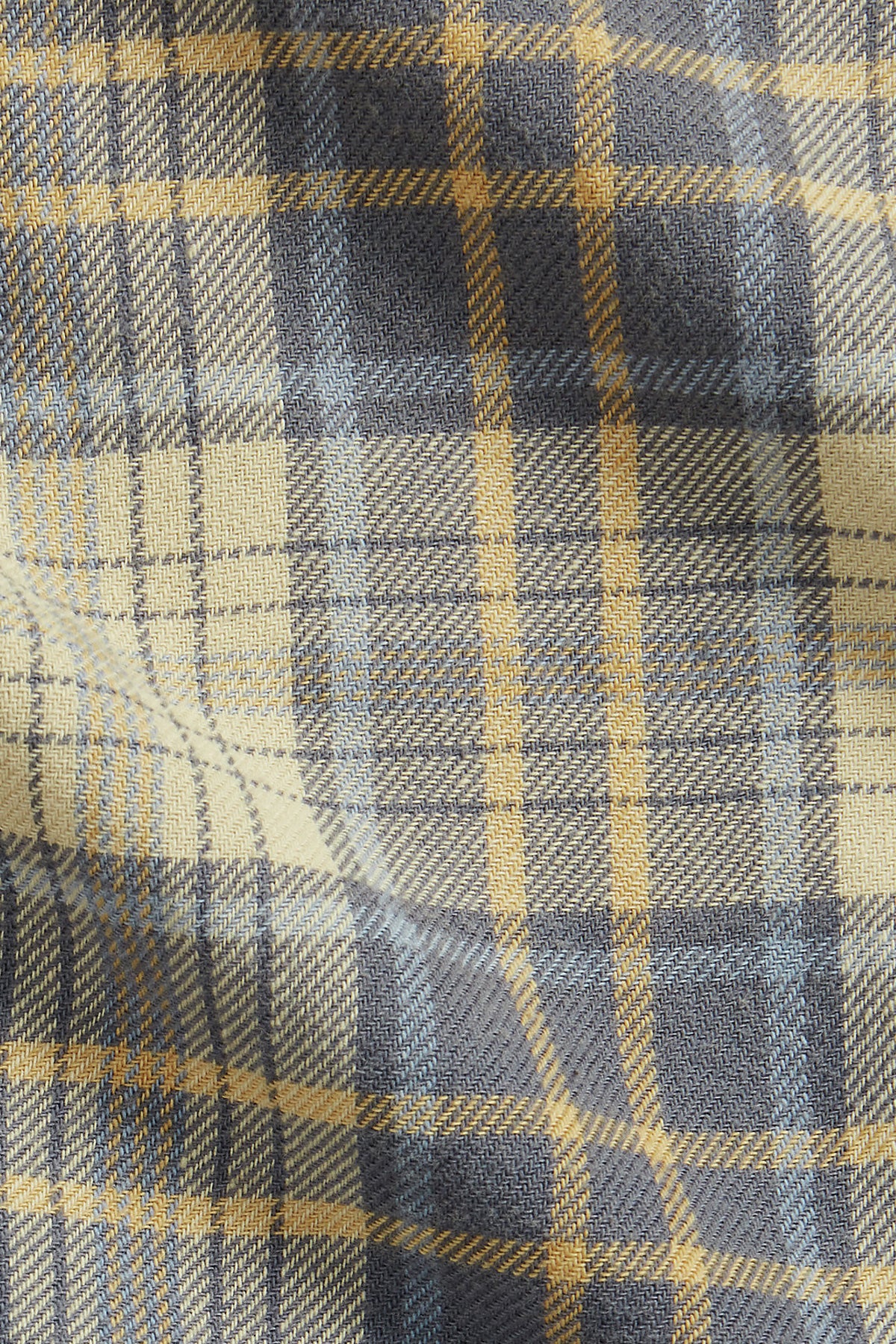 RRL - Plaid Twill Workshirt - Faded Blue/Yellow - Canoe Club
