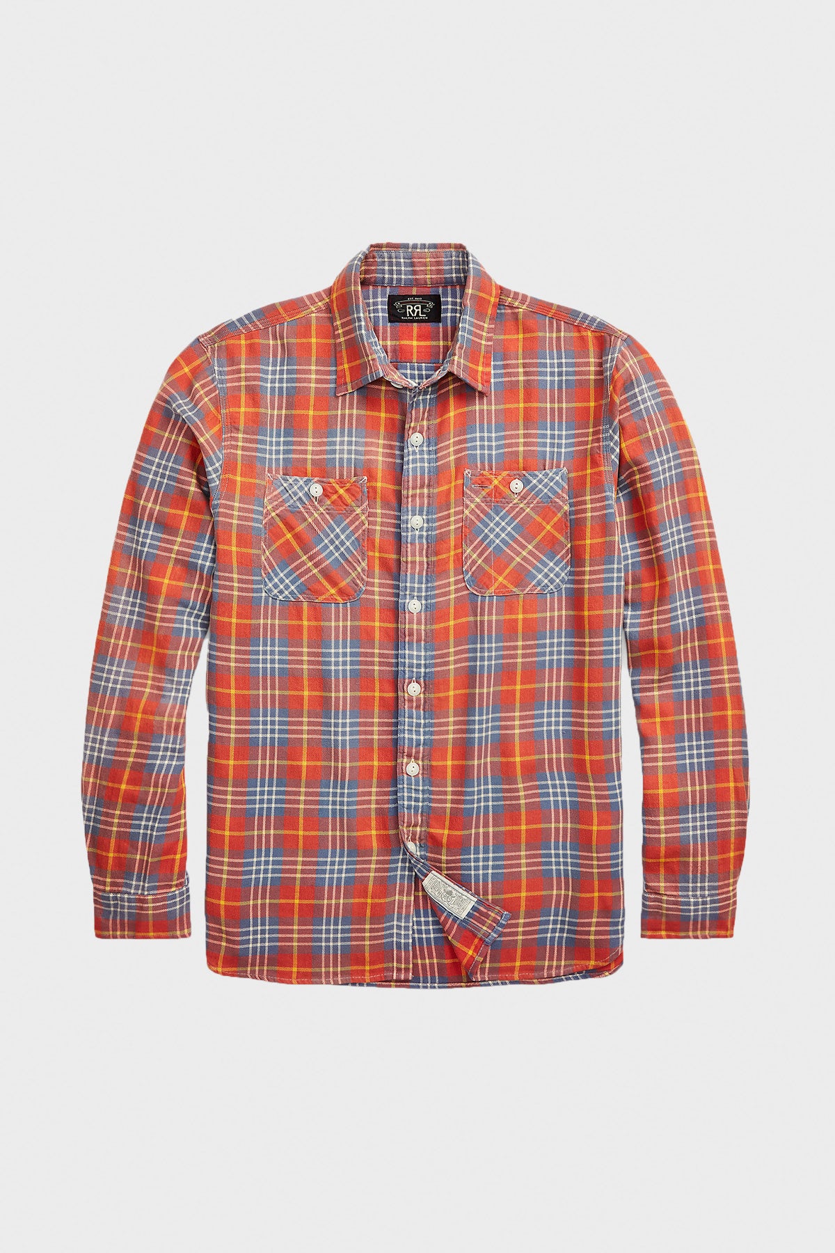 RRL - Plaid Twill Workshirt - Red/Blue - Canoe Club