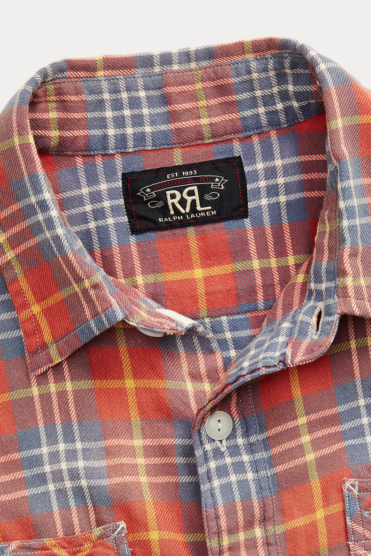 RRL - Plaid Twill Workshirt - Red/Blue - Canoe Club