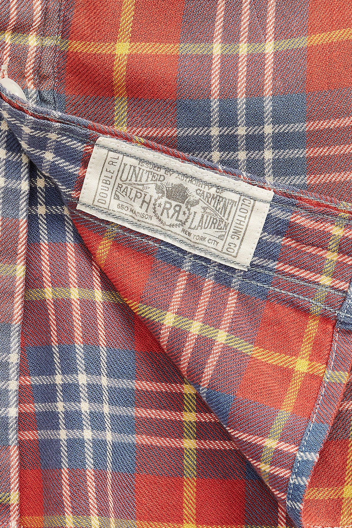 RRL - Plaid Twill Workshirt - Red/Blue - Canoe Club