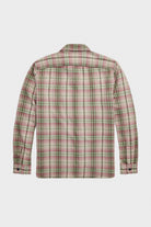 RRL - Plaid Twill Workshirt - Sage/Pink - Canoe Club