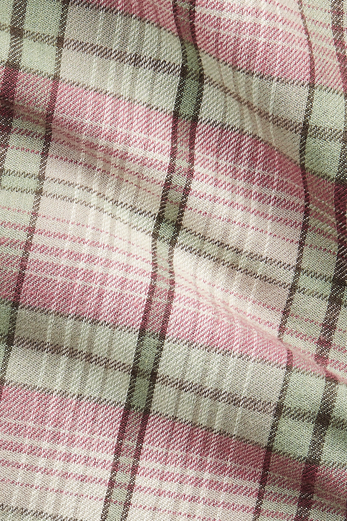 RRL - Plaid Twill Workshirt - Sage/Pink - Canoe Club