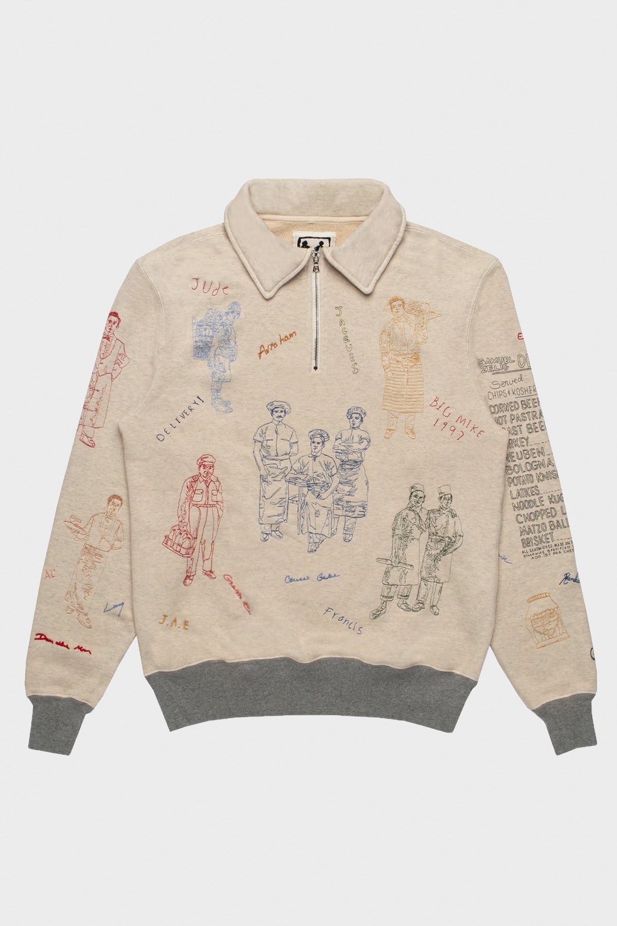 Samuel Zelig - Deli 1/4 Zip - Oatmeal - Canoe Club