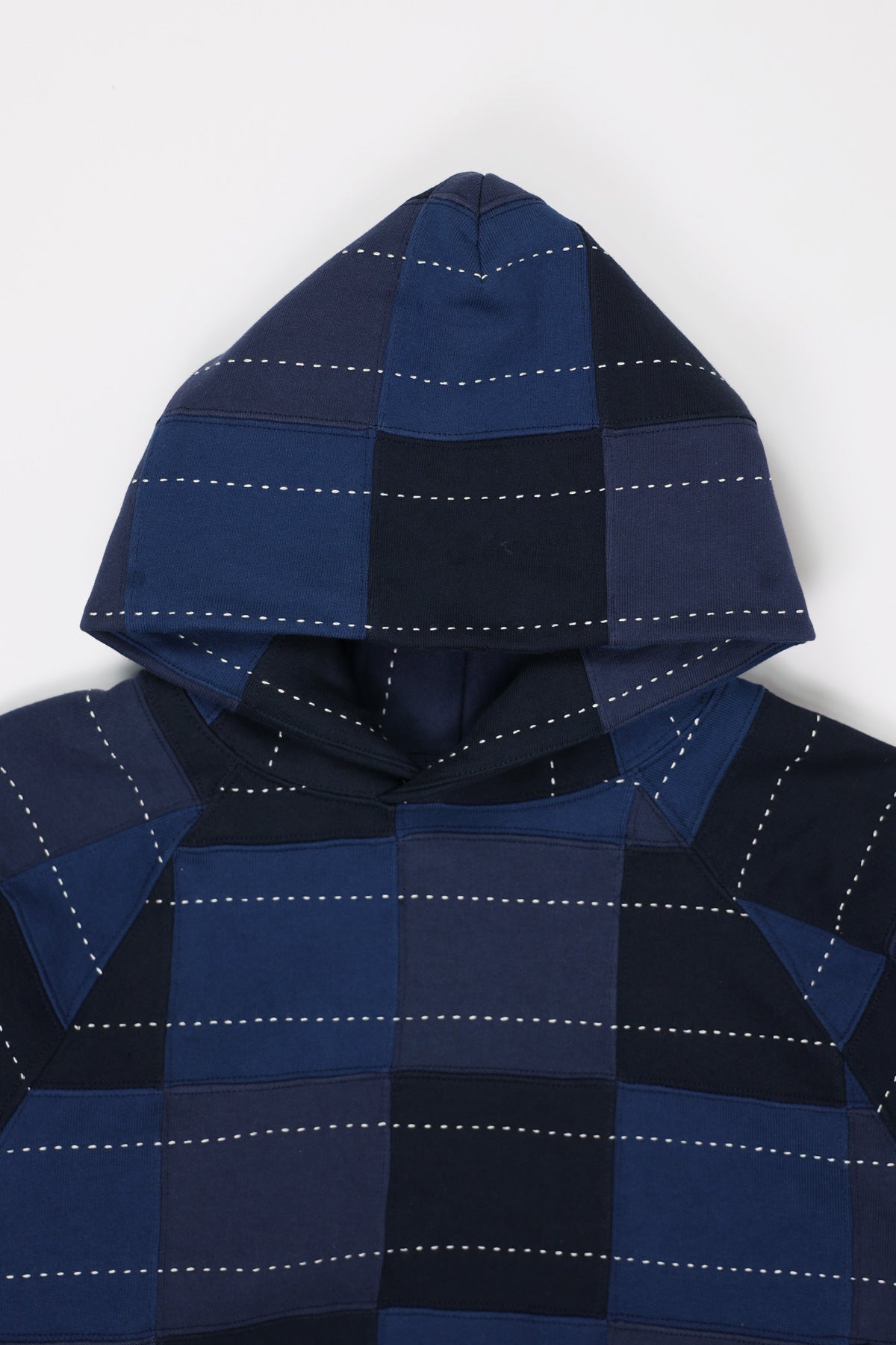 Samuel Zelig - Patchwork Hoodie - Blue - Canoe Club