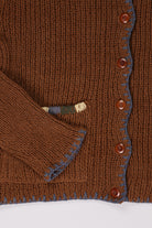 Story Mfg. - Grandad Cardigan Hand Knit - Brown - Canoe Club
