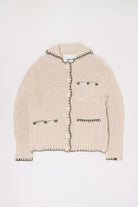 Story Mfg. - Grandad Cardigan Hand Knit - Ecru - Canoe Club