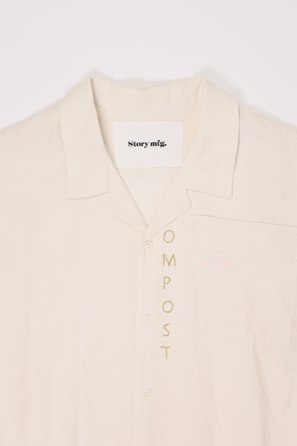 Story Mfg. - Greetings Shirt - Ecru Ground Hugger - Canoe Club