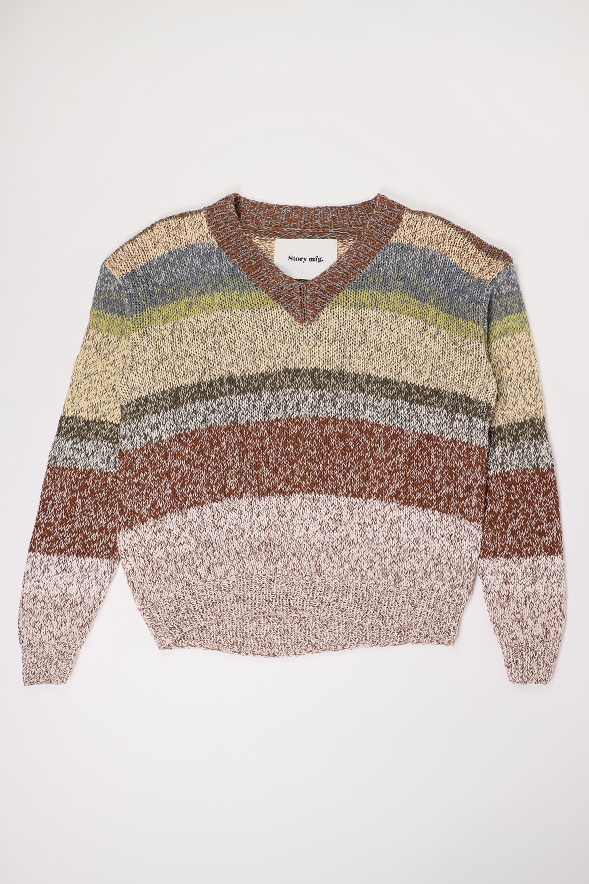 Story Mfg. - Keeping Jumper Treefall Handknit - Olive - Canoe Club
