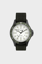 Timex - Navi XL Fabric Slip-Thru Strap Watch - Gunmetal/Green/White - Canoe Club