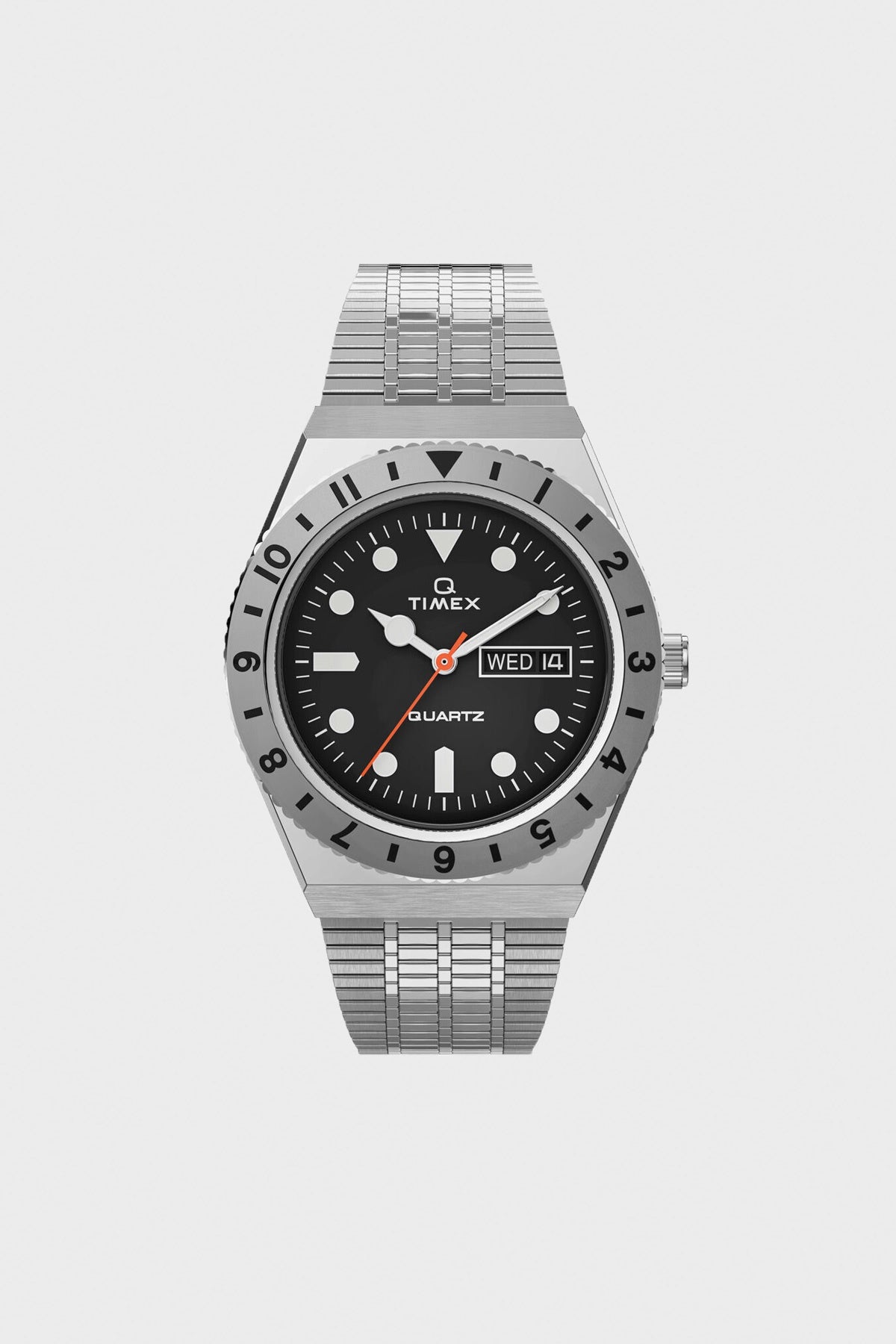 Timex - Q Reissue 38mm Stainless Steel Bracelet - Silver - Canoe Club