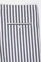 ts(s) - Block Stripe Drawstring Wide Shorts - Navy/White - Canoe Club