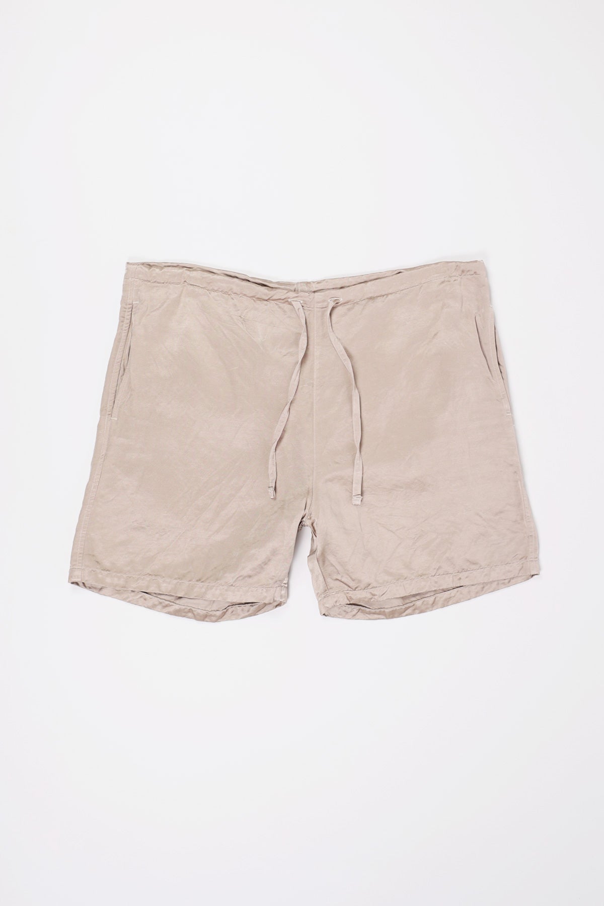 ts(s) - Garment Dye Viscose Drawstring Shorts - Beige - Canoe Club