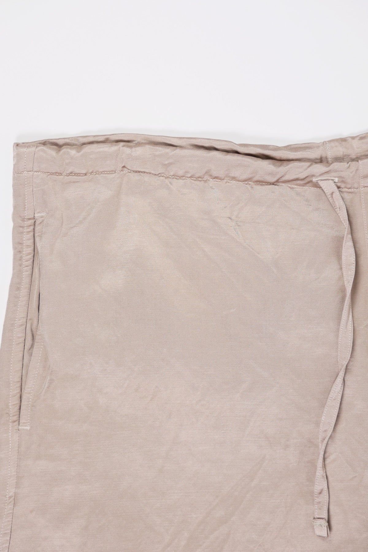 ts(s) - Garment Dye Viscose Drawstring Shorts - Beige - Canoe Club
