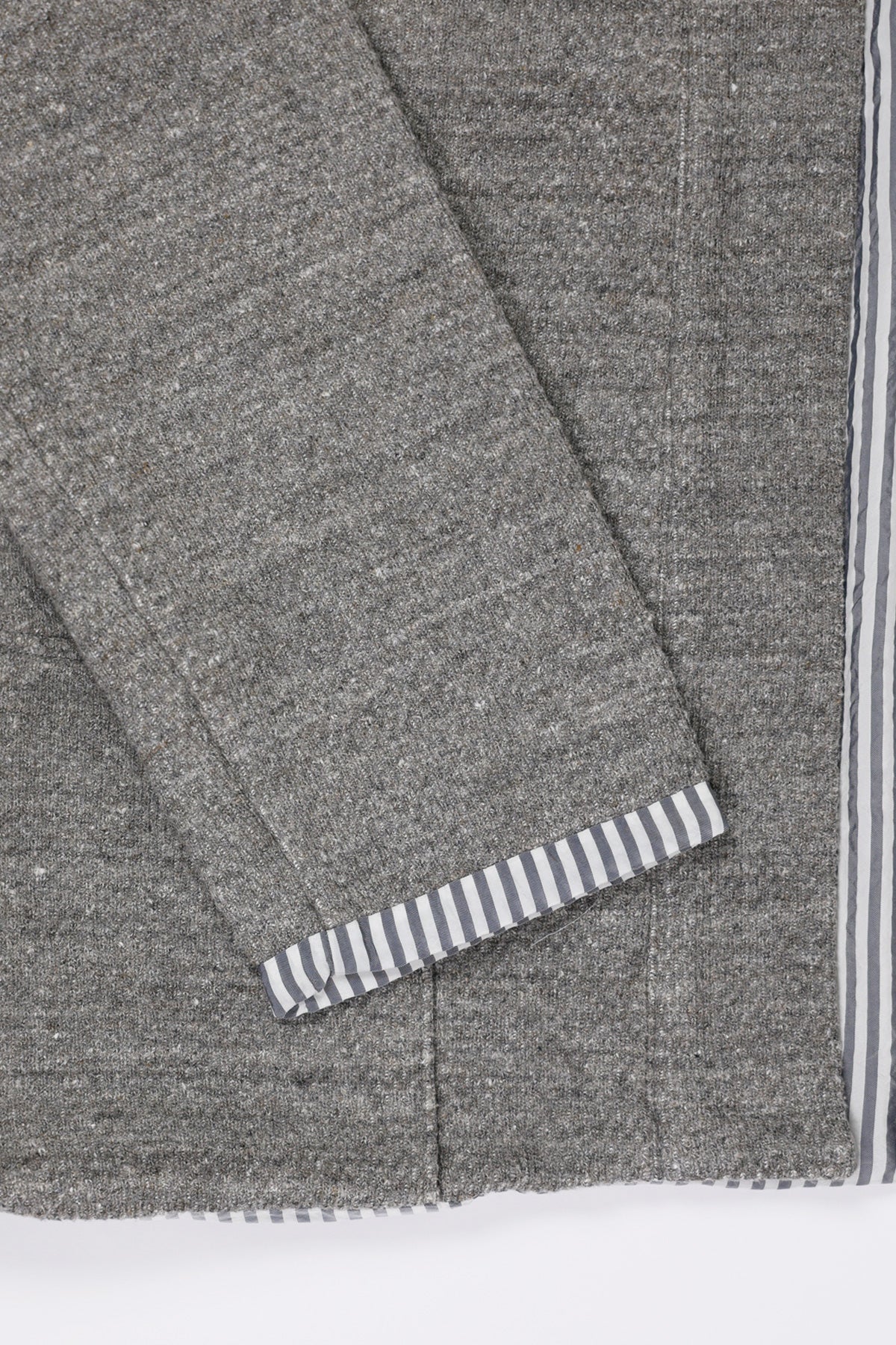 ts(s) - Honeycomb Jersey Lined Easy Cardigan - Gray - Canoe Club