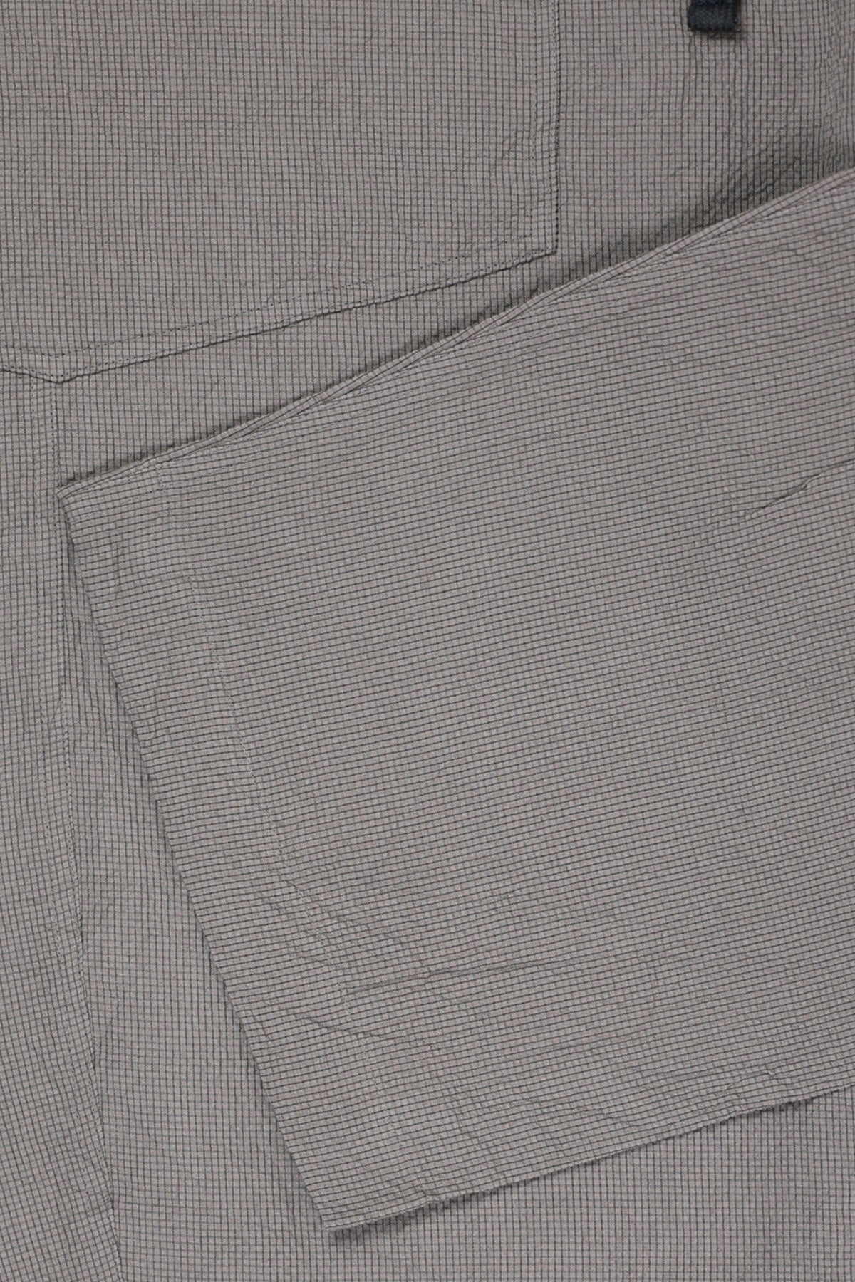 ts(s) - Seersucker Cloth Loose Fit Cropped Pants - Gray - Canoe Club