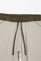 ts(s) - Seersucker Cloth Loose Fit Cropped Pants - Khaki - Canoe Club