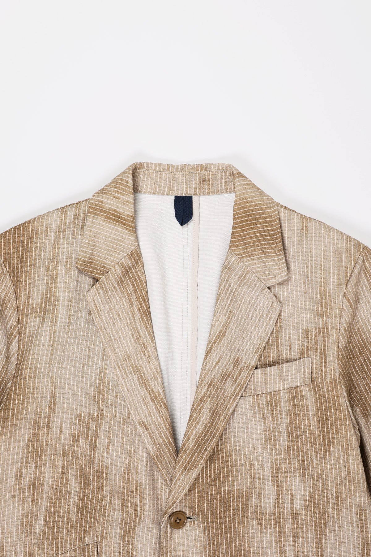 ts(s) - Stripe & Dirt Print 2 Button Jacket - Khaki - Canoe Club