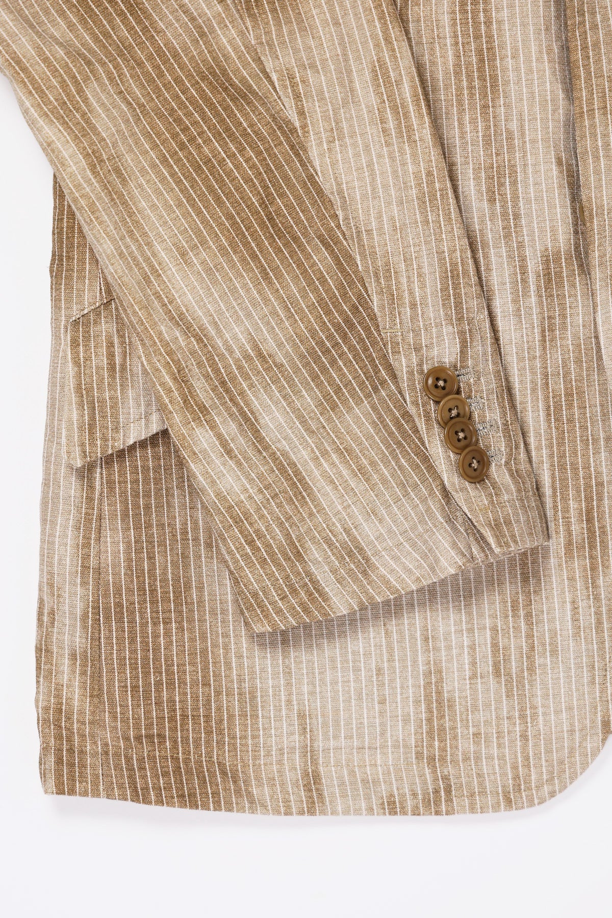 ts(s) - Stripe & Dirt Print 2 Button Jacket - Khaki - Canoe Club