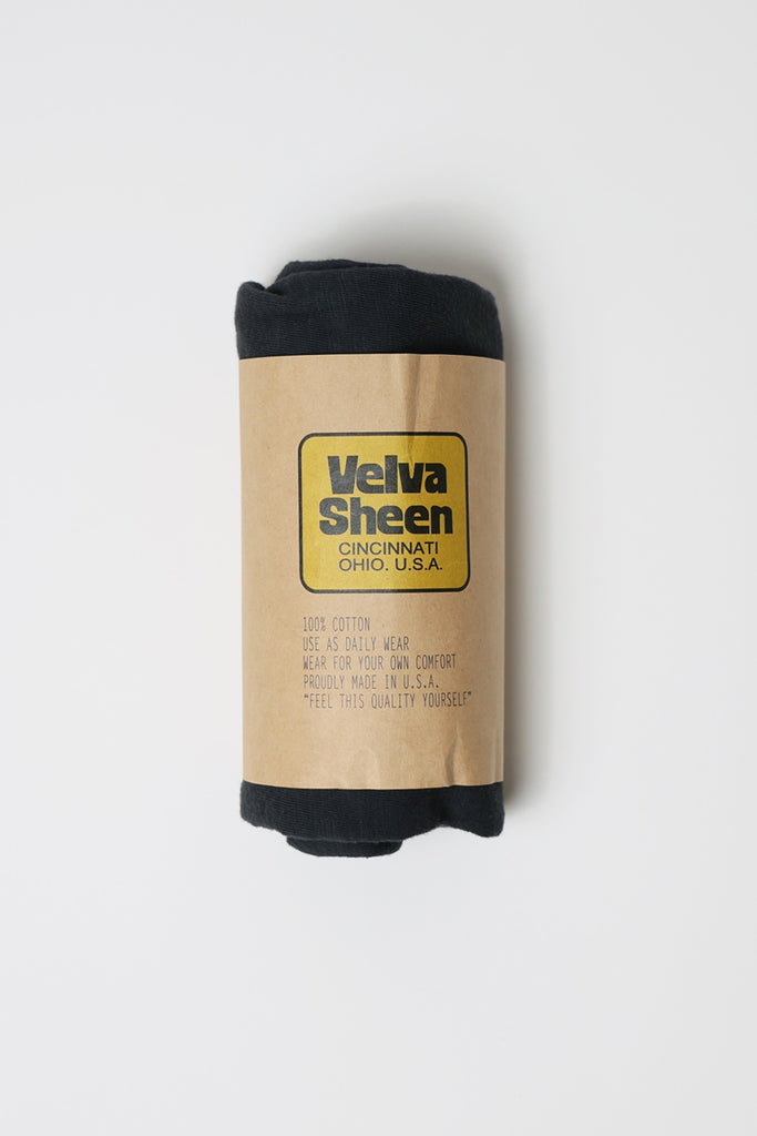 Velva Sheen - Short Sleeve Rolled Tee - Black - Canoe Club