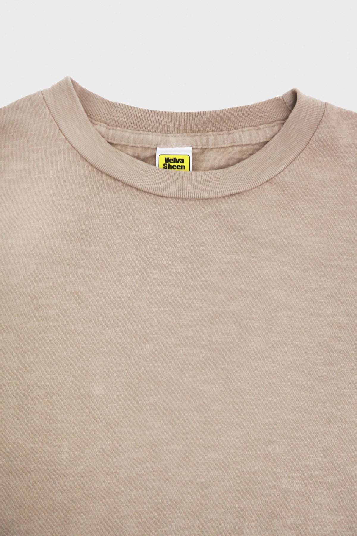 Velva Sheen - Short Sleeve Rolled Tee - Latte - Canoe Club