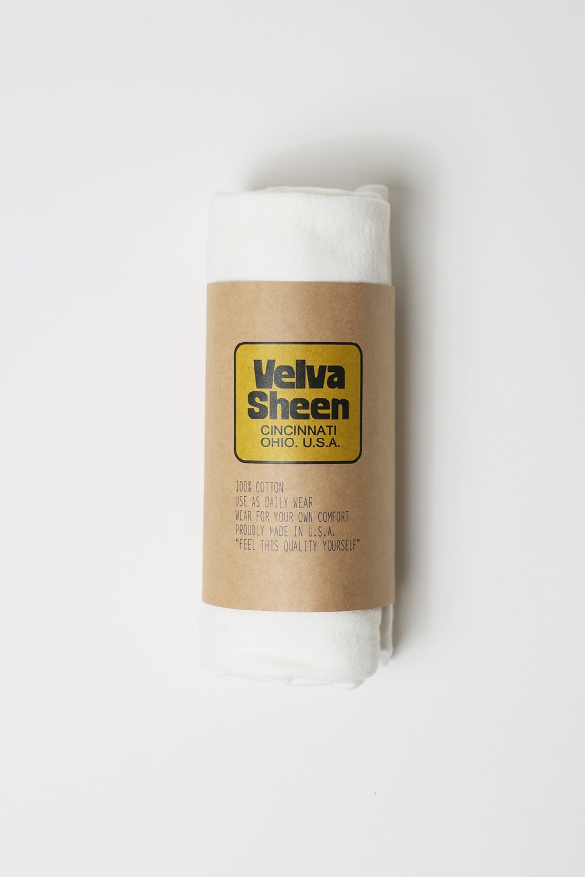 Velva Sheen - Short Sleeve Rolled Tee - White - Canoe Club