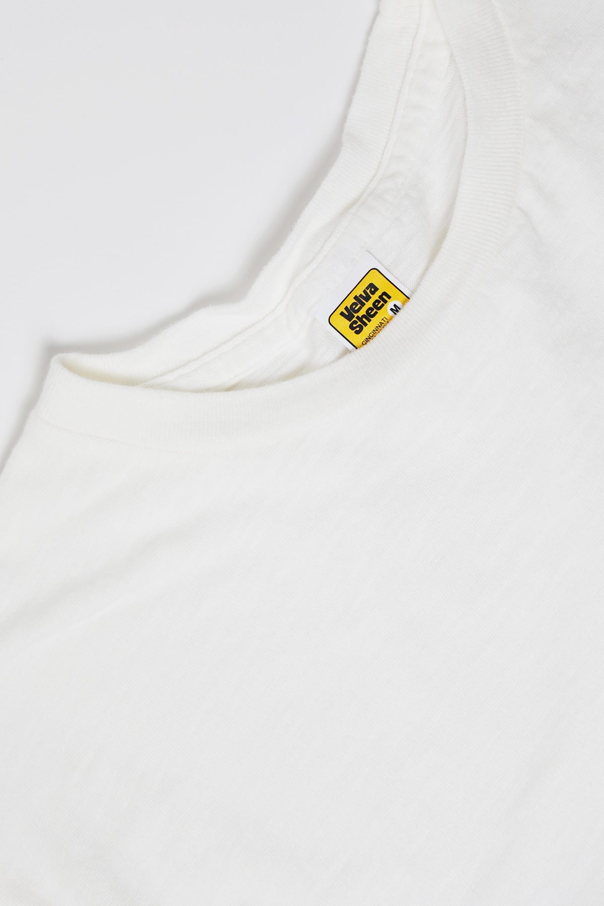 Velva Sheen - Short Sleeve Rolled Tee - White - Canoe Club