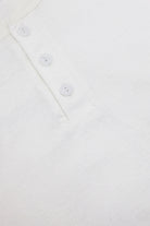 Velva Sheen - Tubular Knit Henley - White - Canoe Club