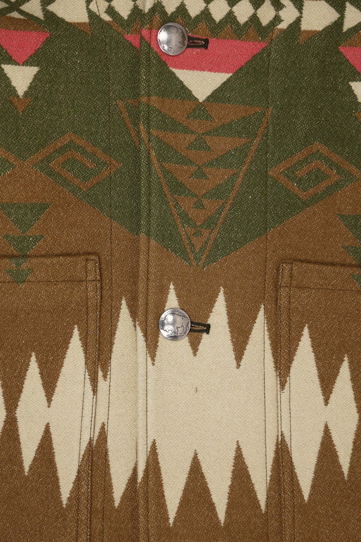 Visvim - Hopiland Coat Native Blanket - Khaki - Canoe Club
