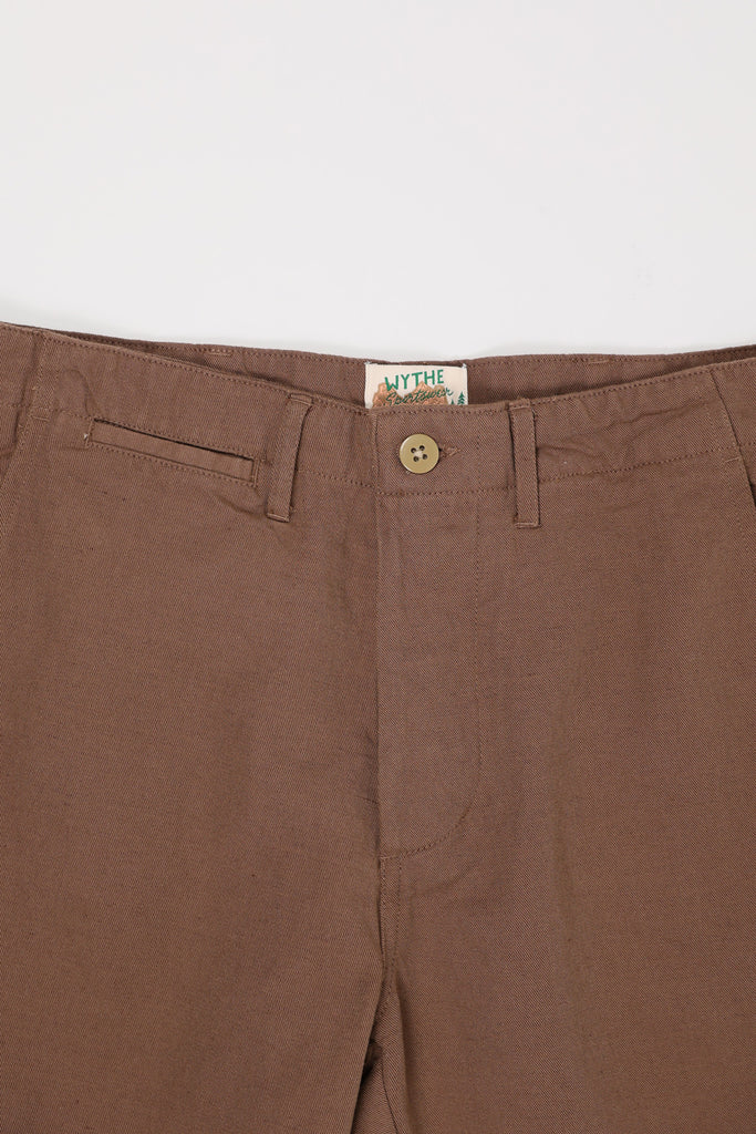 Wythe - Cotton/Linen Shorts - Churro Brown - Canoe Club