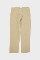 Wythe - Flat Front Cotton/Linen Chinos - Camp Khaki - Canoe Club