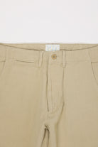 Wythe - Flat Front Cotton/Linen Chinos - Camp Khaki - Canoe Club