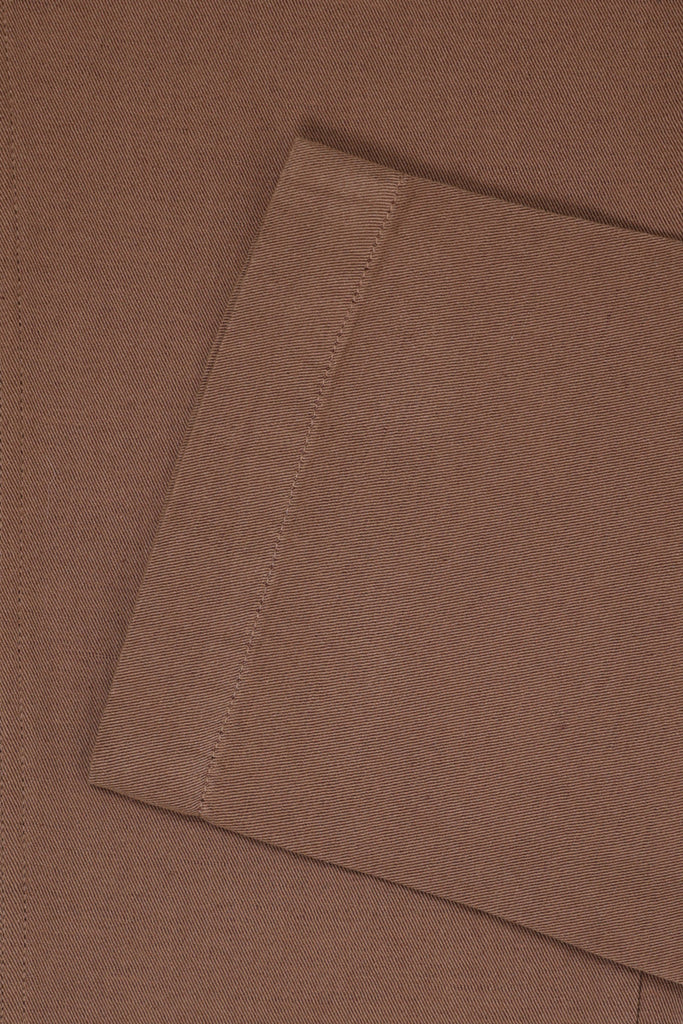 Wythe - Flat Front Cotton/Linen Chinos - Churro Brown - Canoe Club