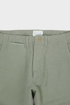 Wythe - Flat Front Cotton/Linen Chinos - Faded Olive - Canoe Club